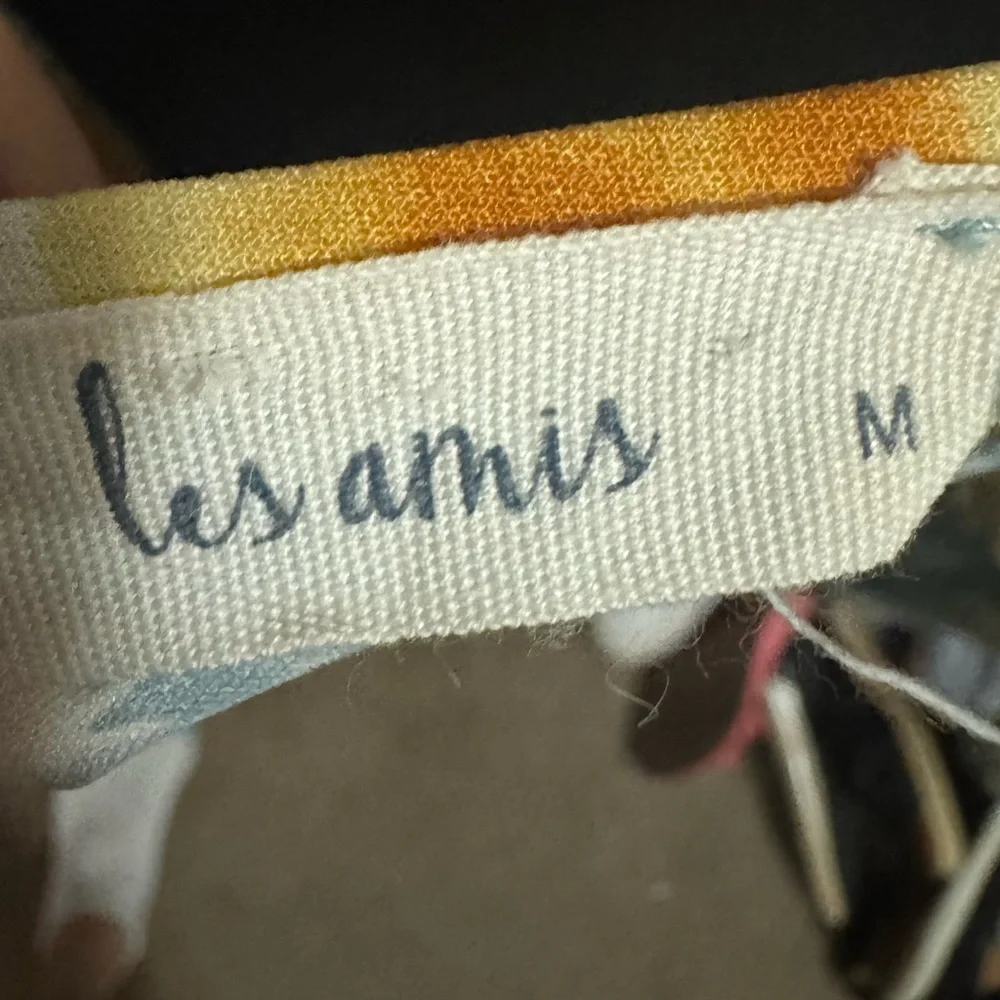 Les Amis Blue and Yellow Flowy Feminine Floral Print Midi Dress - Size M - Picture 3 of 5